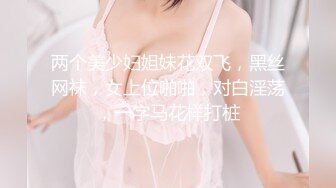 两个美少妇姐妹花双飞，黑丝网袜，女上位啪啪，对白淫荡，一字马花样打桩