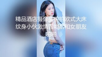 精品酒店摄像头偷拍欧式大床纹身小伙激情舌吻后和女朋友啪啪